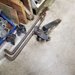 11" Drop Head Weight Distribution Trailer Hitch Set 