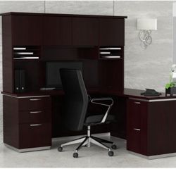 L Shaped Desk Furniture With Hutch