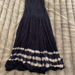 INC Size Small Blue And White Halter Dress Or Skirt
