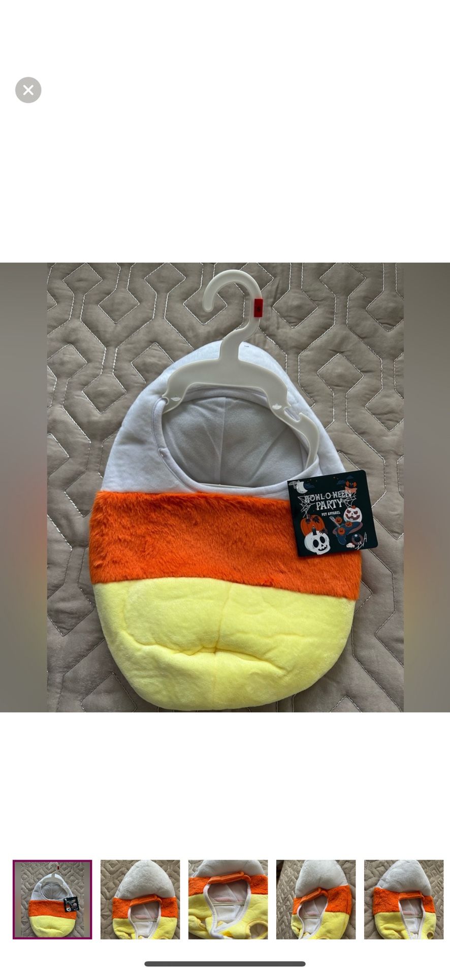 🆕Halloween Candy Corn Pet Costume