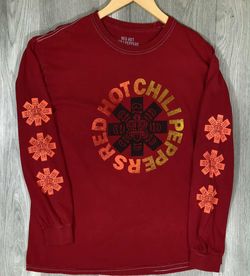 Red Hot Chili Peppers Tribal Logo Long Sleeve Shirt Red Size M #6