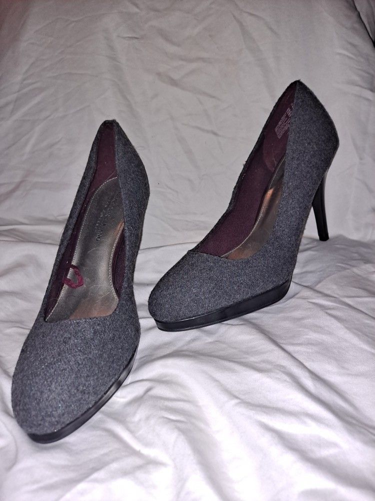 Gray Christian Siriano Heels