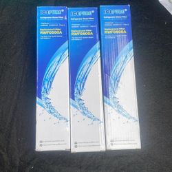 3 Brand New Ice Pure RWF0500A/ Whirlpool 439650 Refrigerator, Water Filters, Unopened