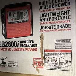 New Honda EB2800i Generator