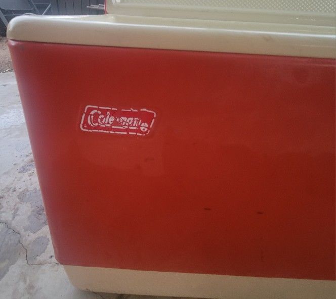 Vintage Coleman Metal Cooler