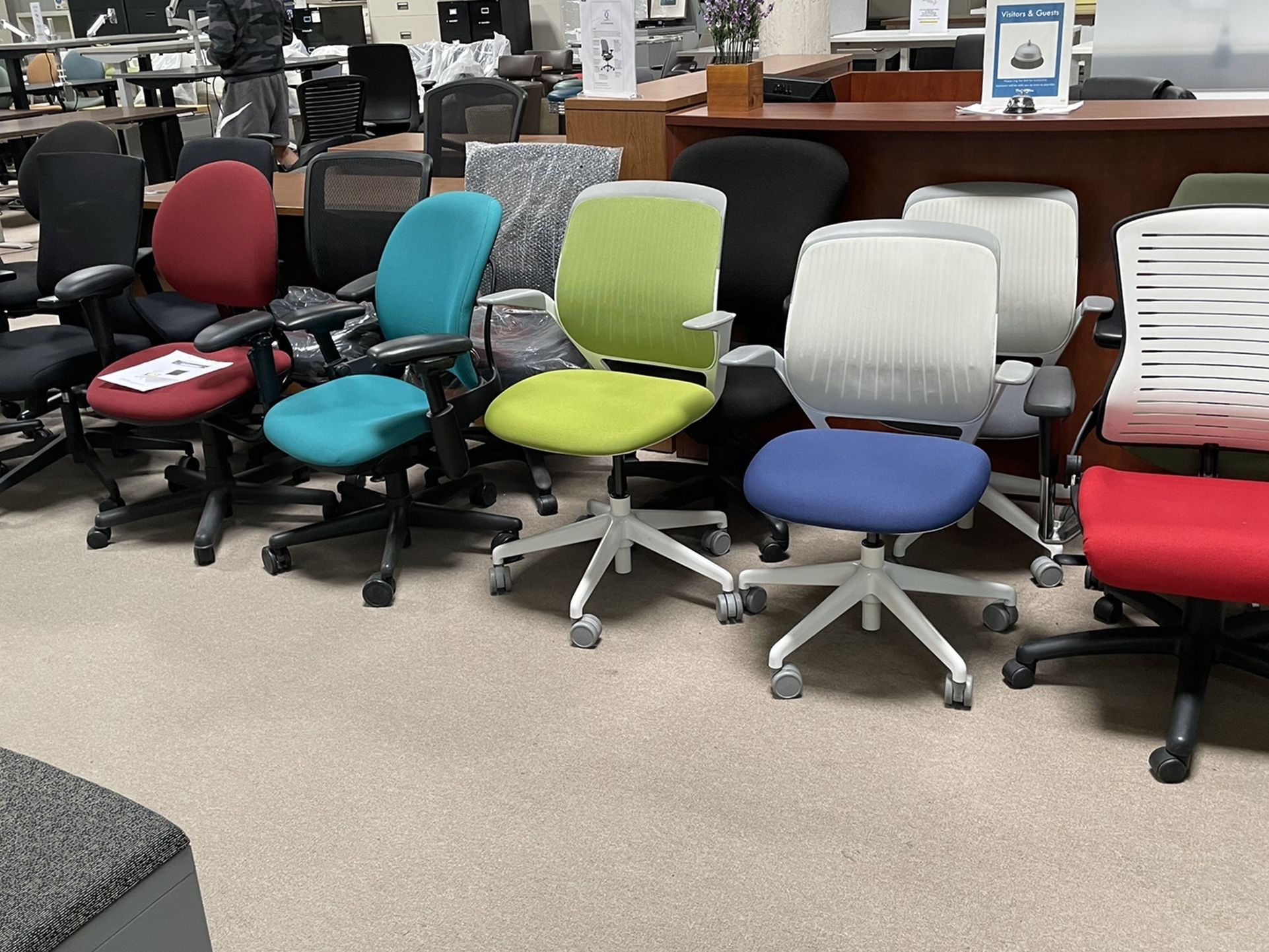 Chair , adjustable Desks , File Cabinets Etc .