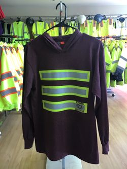 High Visibility Hooded Long Sleeve