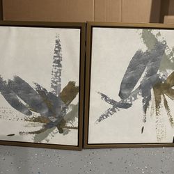 Set Of 2 Abstract Art 