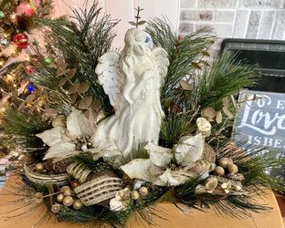 Beautiful Table Top Angel Christmas Display