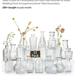 19 Flower Bud Vases