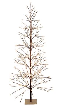 alpine corporation 71" tall flocked artificial brown christmas tree 