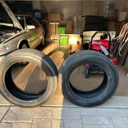 TWO BRIDGESTONE 275/55R20 TIRES