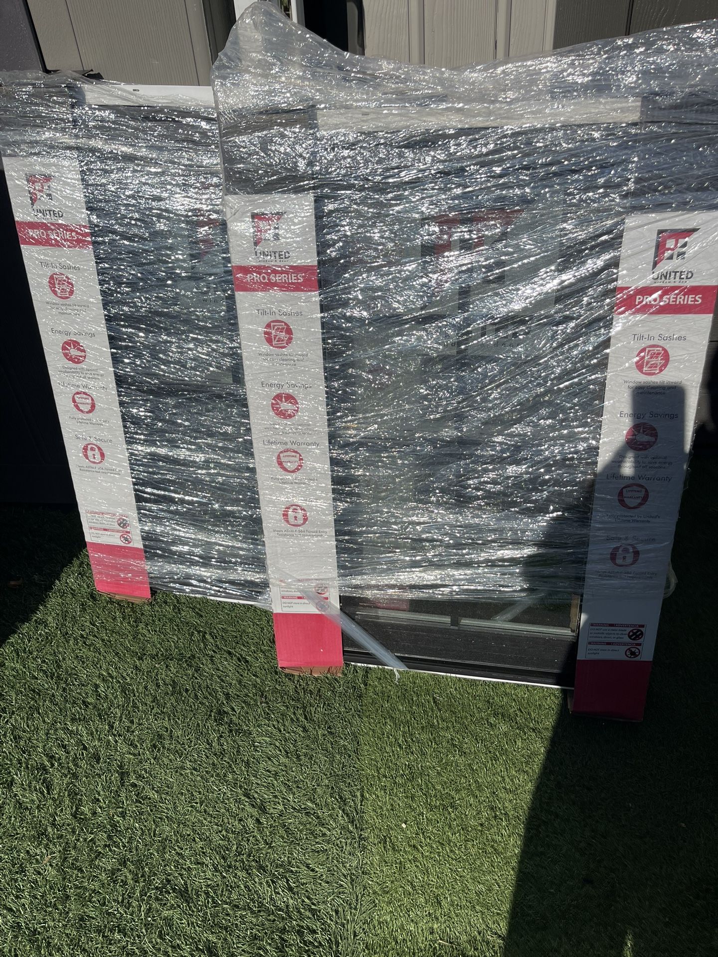 New Windows United Black Outside White Inside Size W24 H38 $220 Each 2 Pices Have