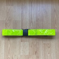 Vinyl Reflective Belt With Hook Closure