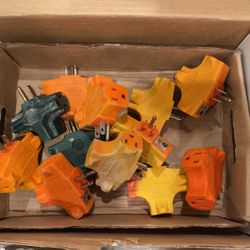 Tri Plugs (lot) , Extension, Cord Connector