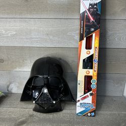 Star Wars Lightsaber Forge Kyber Core Darth Vader Red Electronic New & Mask