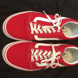 vans ‘racing red’ men size 10