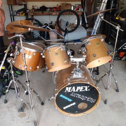 Mapex Pro Series Drum set With Extras