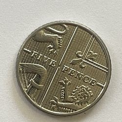 UK 5 Pence - Nice Details 