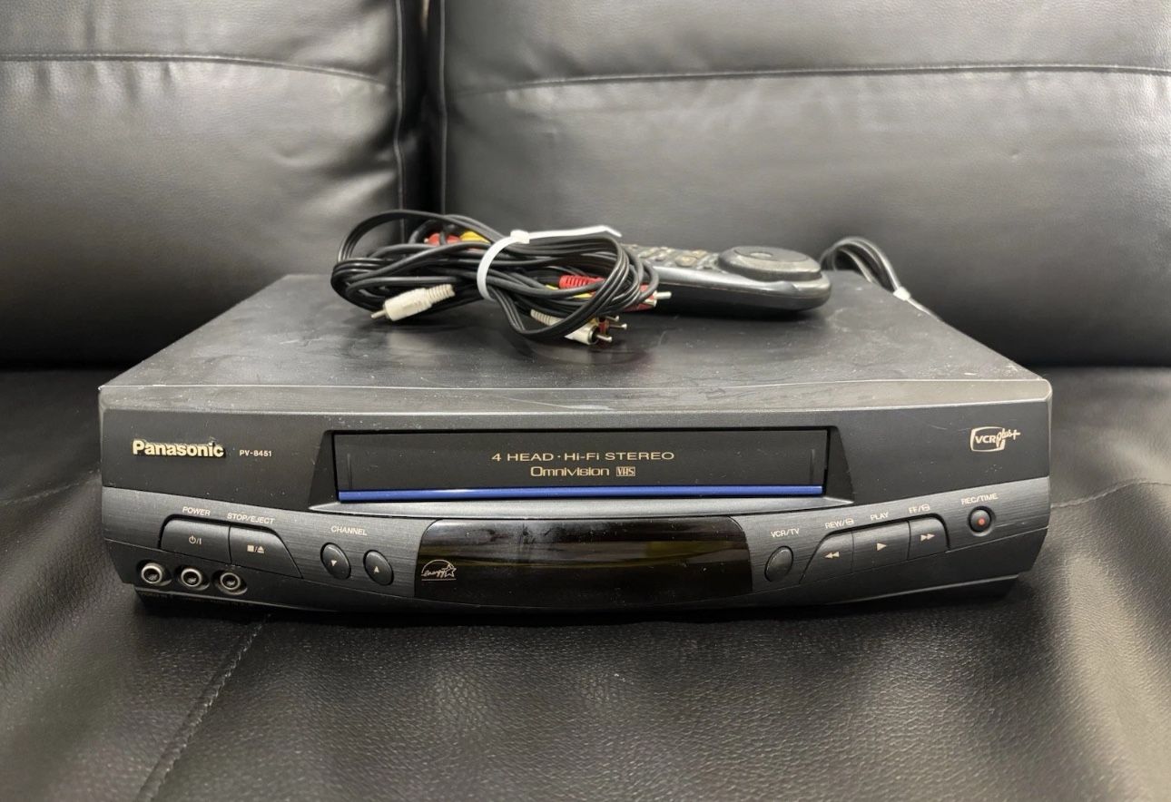 Panasonic PV-8451 Omnivision VCR VHS Player Recorder W/ Remote 