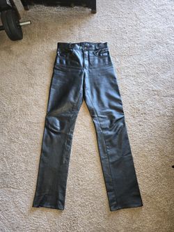 Heavy duty Buffalo leather pants. Size 30