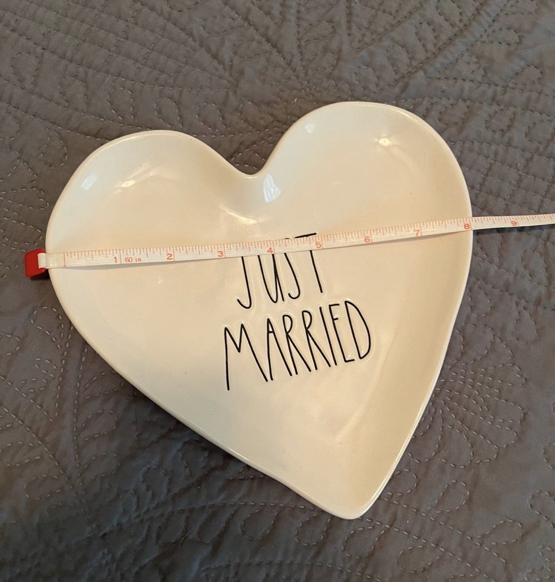 Rae Dunn Just Married Heart Dish perfect for a gift