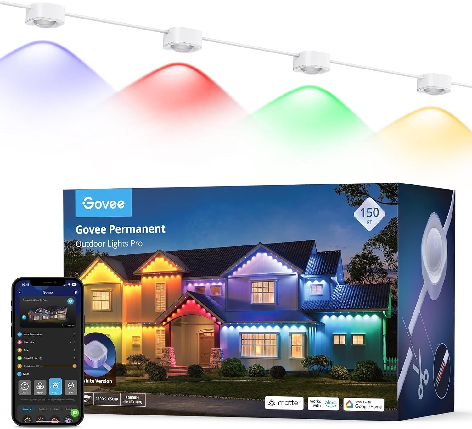 Govee Permanent Outdoor Lights (Smart RGBIC)
