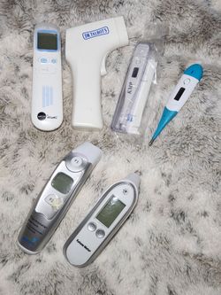 Digital Thermometer & Health Monitor Lot (6-Piece Bundle)