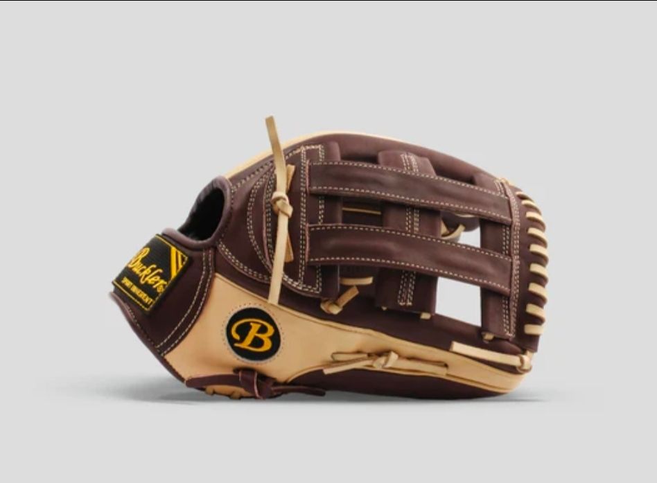 Phalanx 12.75" Baseball Dark Brown/Camel Outfielder Glove Dual Welting