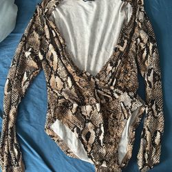Long Sleeve Snakeskin Too