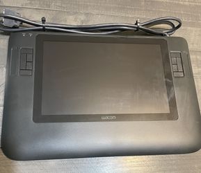 Wacom 12WX DTZ-1200W Drawing Tablet w Pen, Converter Box, and AC Adapter