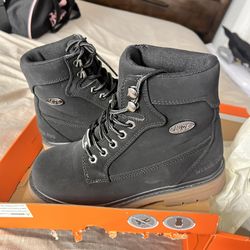 Lugz Steel Toe Work Boots Size 7.0
