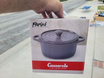 Shipping Available Brand-New In Box Parini Flameproof Ceramic Casserole Dish Pot With Lid 1 Qt. No Lower Offers Accepted