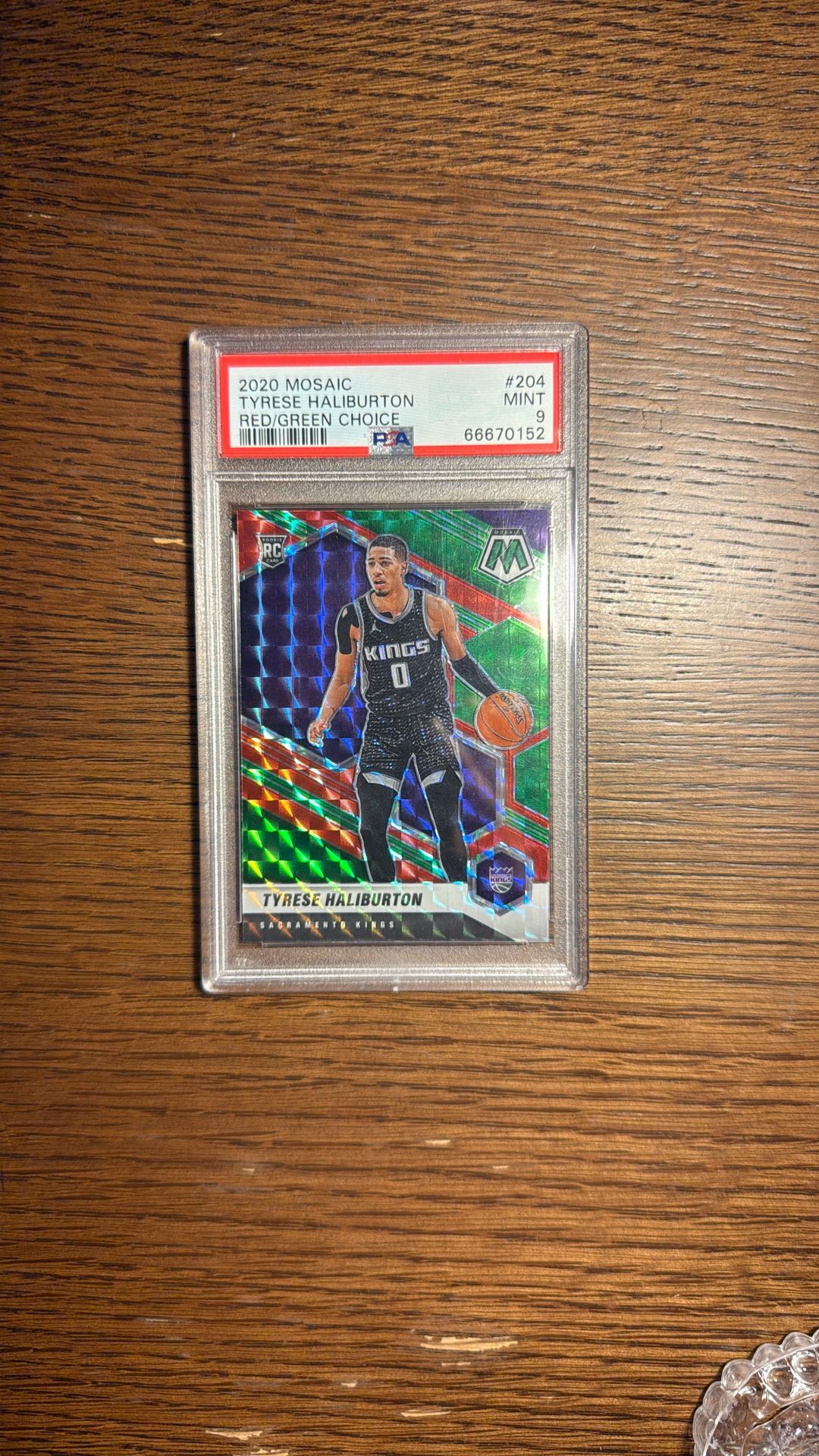 TYRESE HALIBURTON ROOKIE RED/GREEN CHOICE PSA 9 WITH 2 ADD ONS!!!