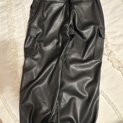 Vegan Leather Pants - Girls 