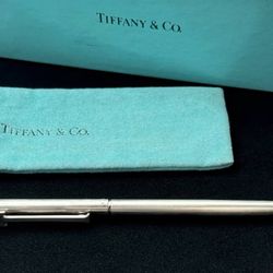 Vintage Tiffany & Co. Sterling Silver Designer’s Ballpoint Pen With “T” Clip