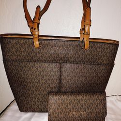 MICHAEL KORS TOTE BAG & WALLET 