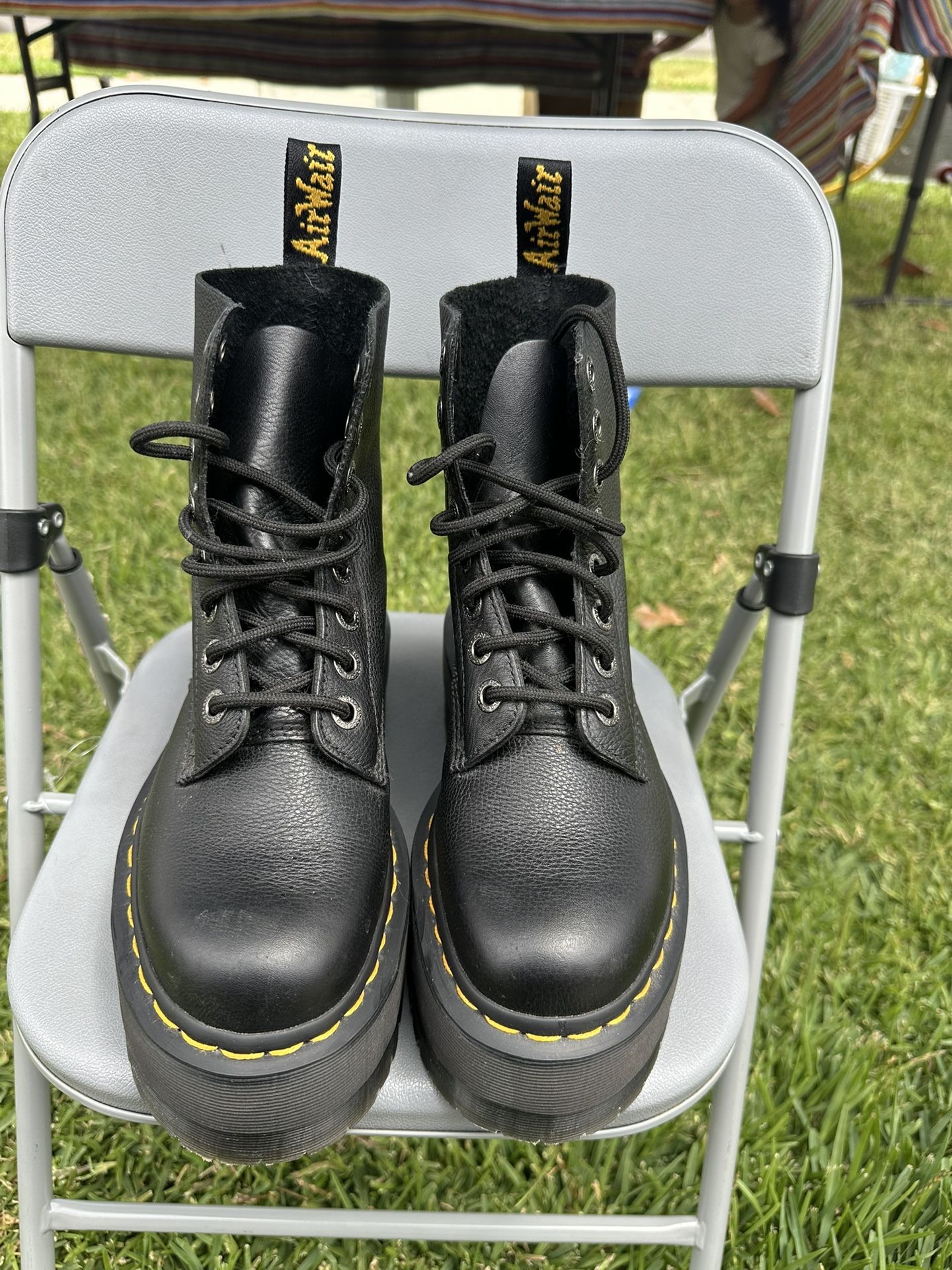 Dr. Martens Max Leather Platforms