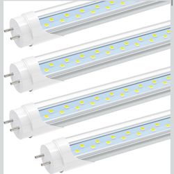JESLED 2FT T8 LED Tube Light, 12W(30W Equivalent), 1680LM, 6000K, Ballast Bypass, 24 Inch F20T12 Fluorescent Bulb Replacement, Dual Ended, 24” Lightin