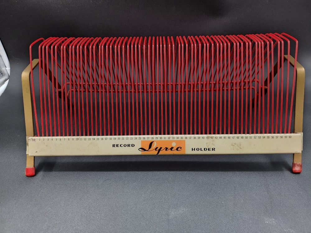 Vintage Lyric Numbered Record Holder
