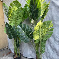 Faux Swiss Cheese Plant for Floor Home Office Decor