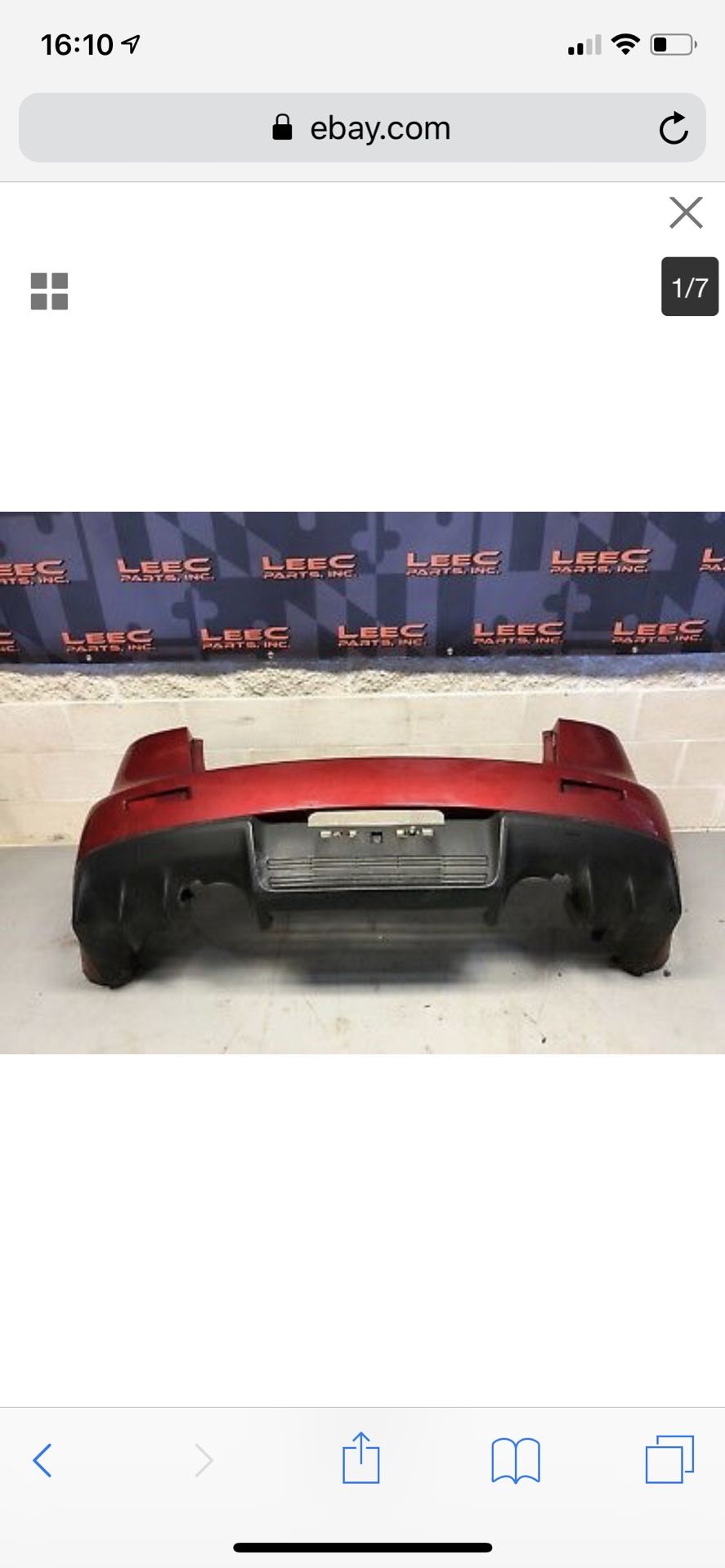 2008-2015 lancer evolution x10 MR rear bumper