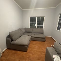 gray modular sofa (RH dupe)
