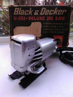 Vintage Black & Decker Jig Saw With Box