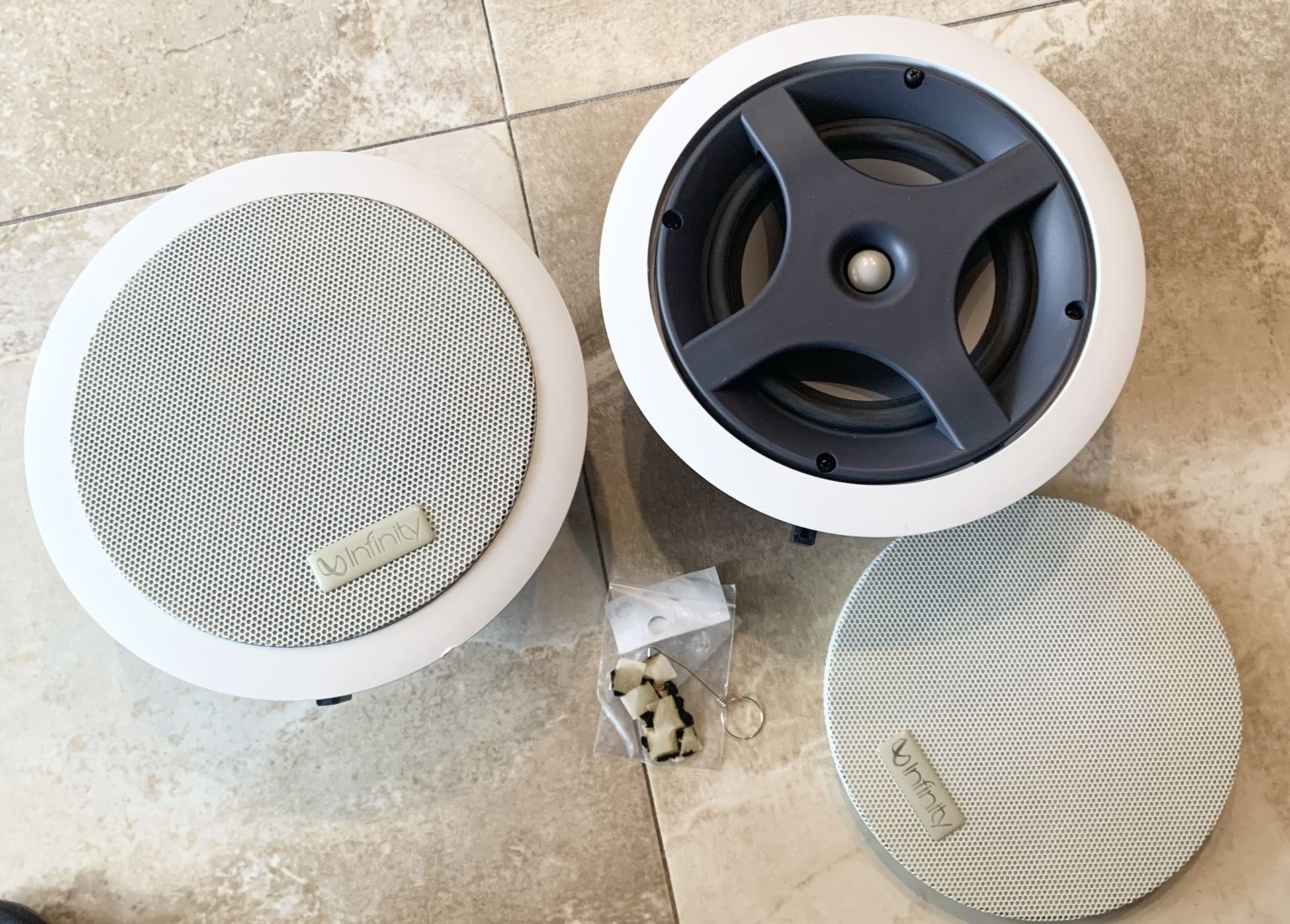 (2) Infinity 100w 6.5” Audiophile Ceiling Speakers 🔊