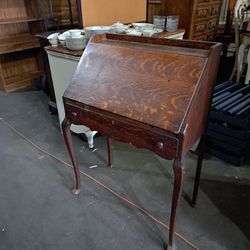 Tigerwood Antique Desk 
