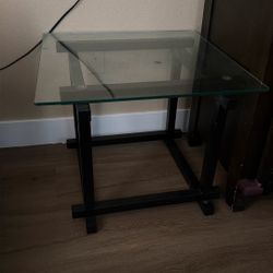 Small Glass End Table