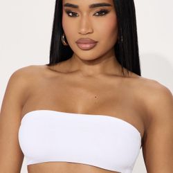 2 Bandeau Bralette in color  White and black