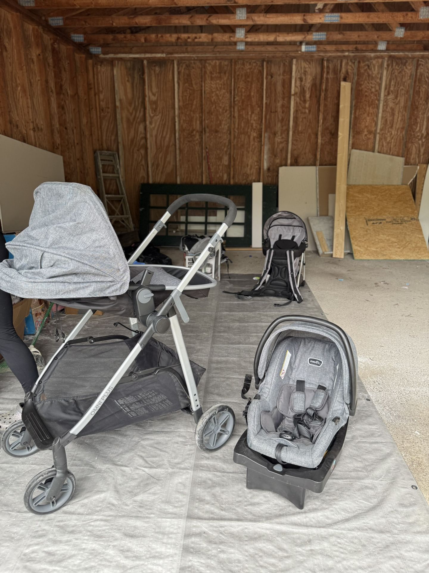 3-1 Omni Infant Car Seat Stroller Set