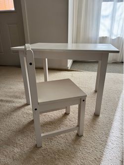Wood table and chairs